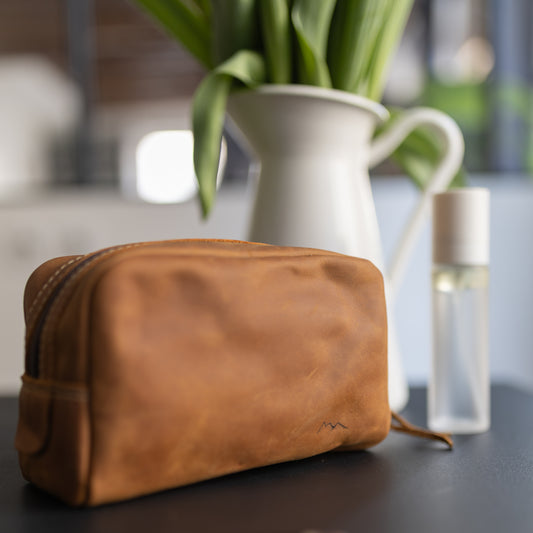 Trousse en cuir