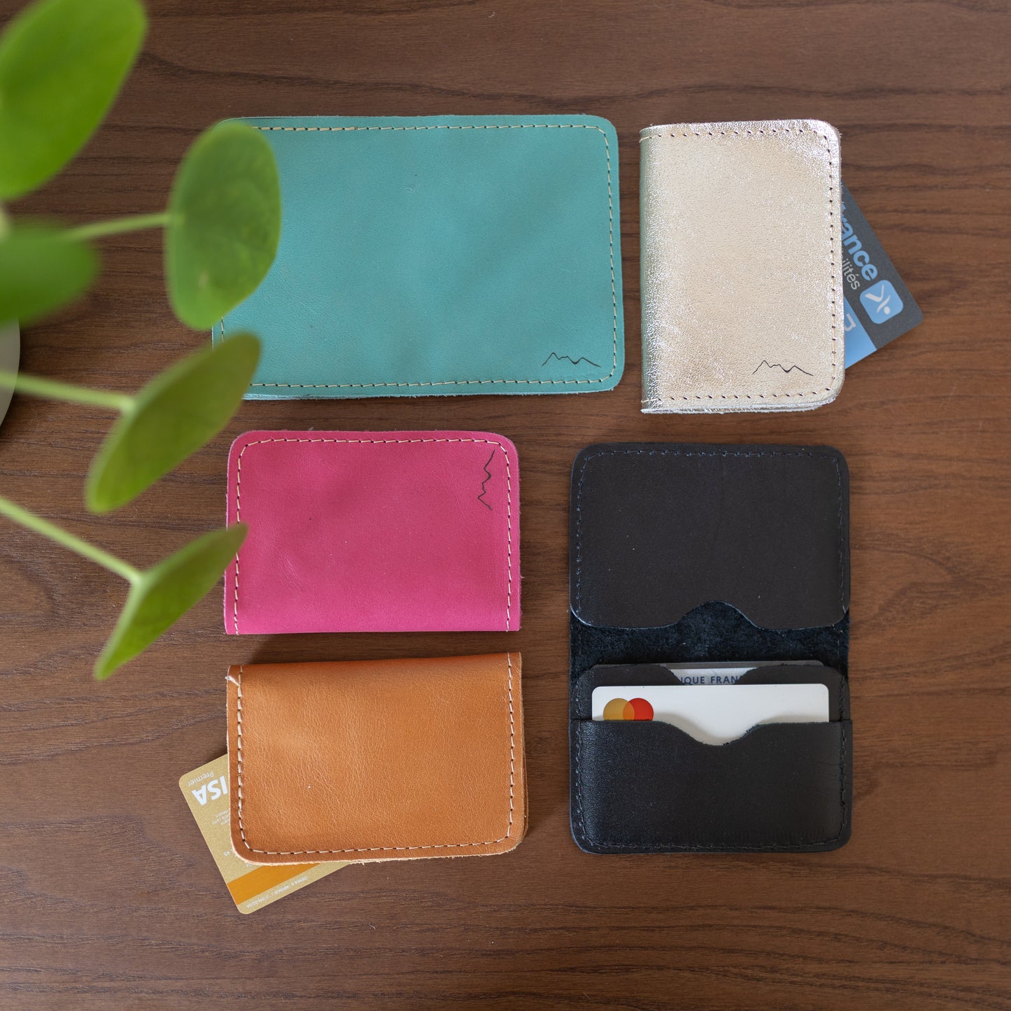 Porte carte en cuir